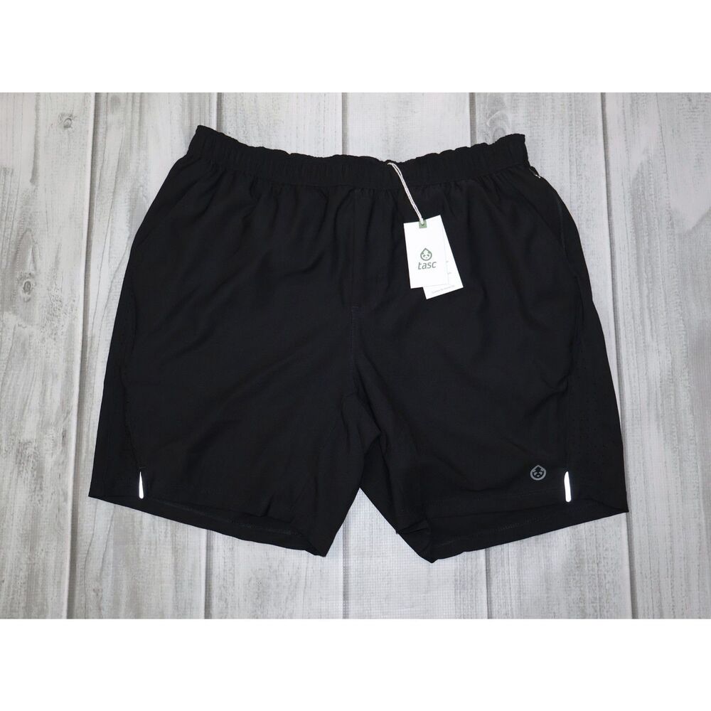 NEW Tasc Performance Men's Recess 7in 2-in-1 Short Size Large Black Fitness Run